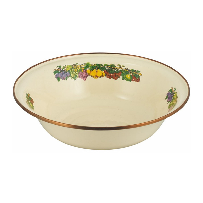 Zománc rozsdamentes acél kerek perem mosó medence