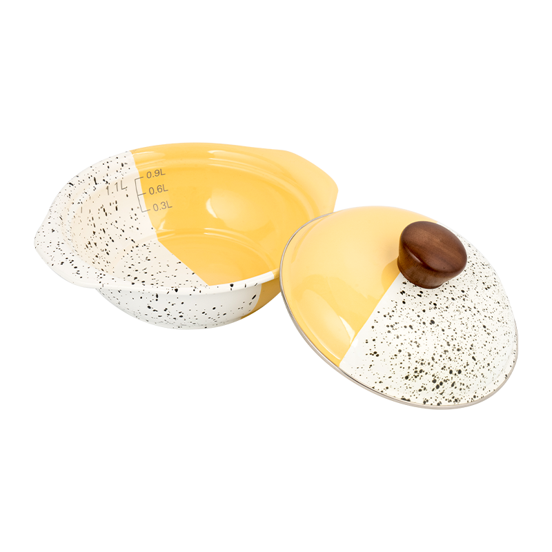 Zománc V alakú edény