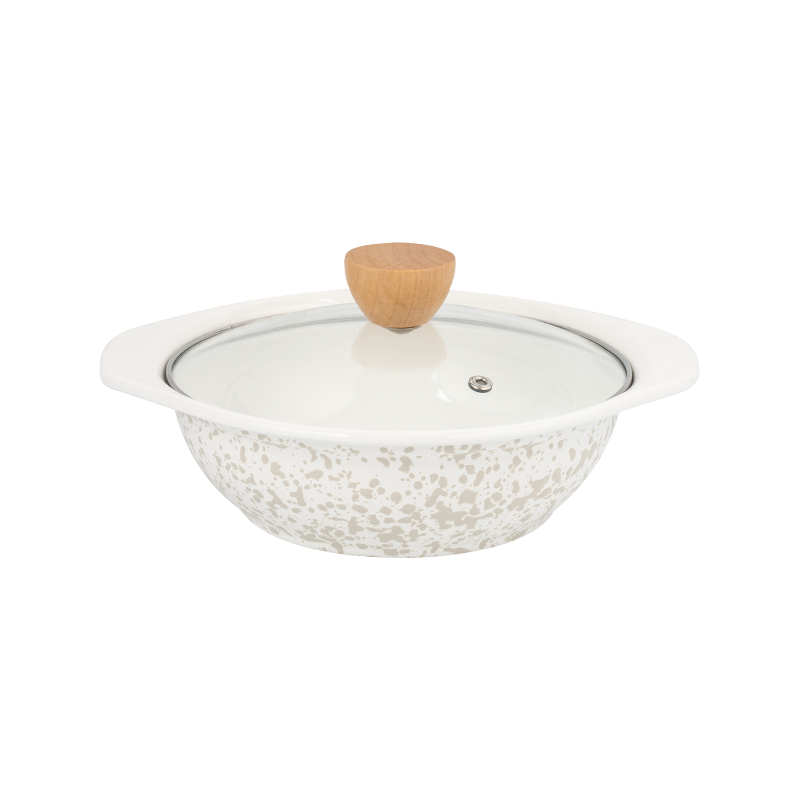 Zománc V alakú edény