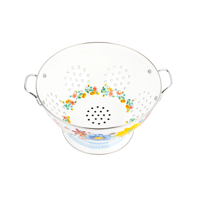 Vintage zománc gyümölcskosár