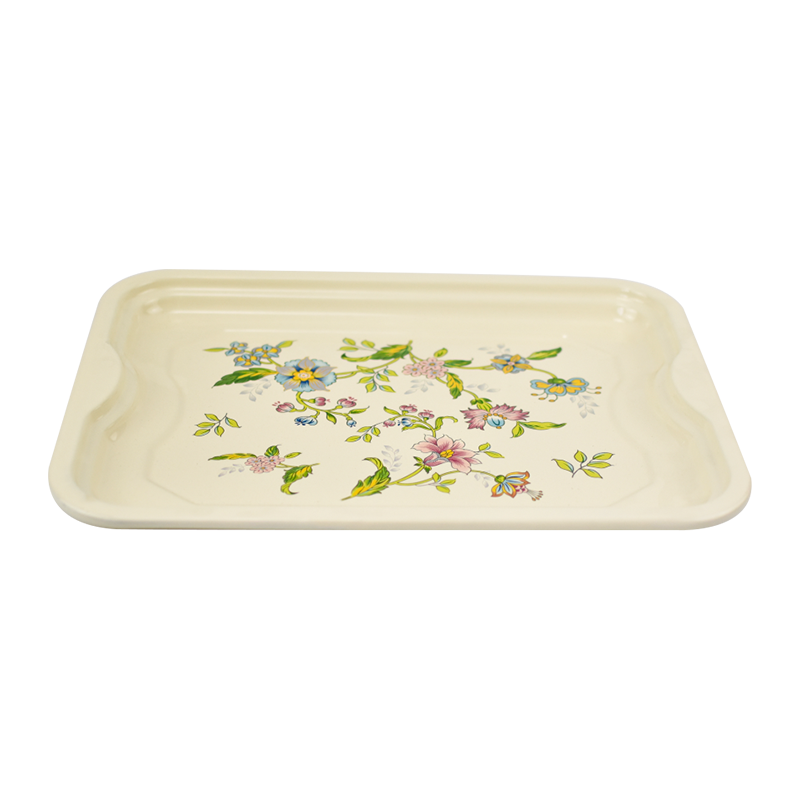 Zománc felgyújtott perem négyzet alakú tányér